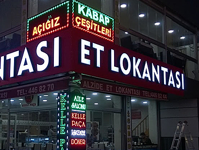 Led Işıklı Tabela Modelleri